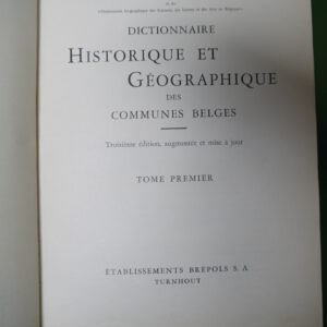 Dictionnaire historique et géographique des communes belges (2 tomes), Eugène de Seyn, Brepols, non-daté – Image 4