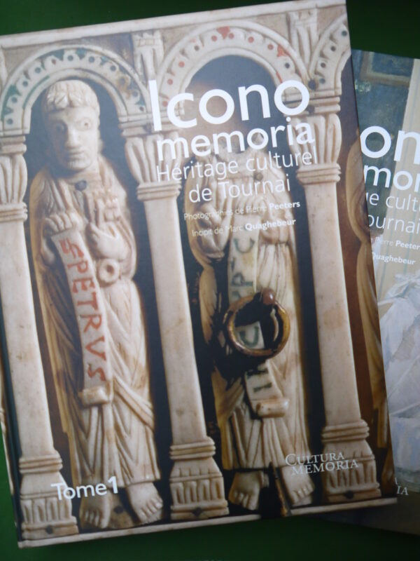 Icono memoria héritage culturel de Tournai (2 tomes), Pierre Peters & Marc Quagebeur, Wapica, 2024