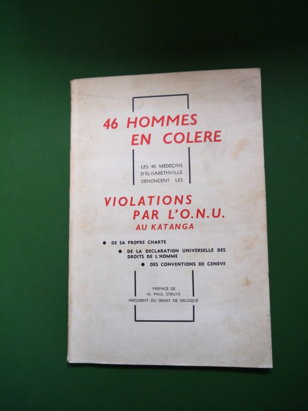 46 hommes en colère, divers, T. Vleurinck & R. van Grunderbeeck, 1962